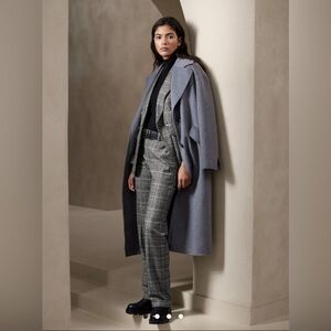 BANANA Republic Avery Plaid academia wool ankle Pants